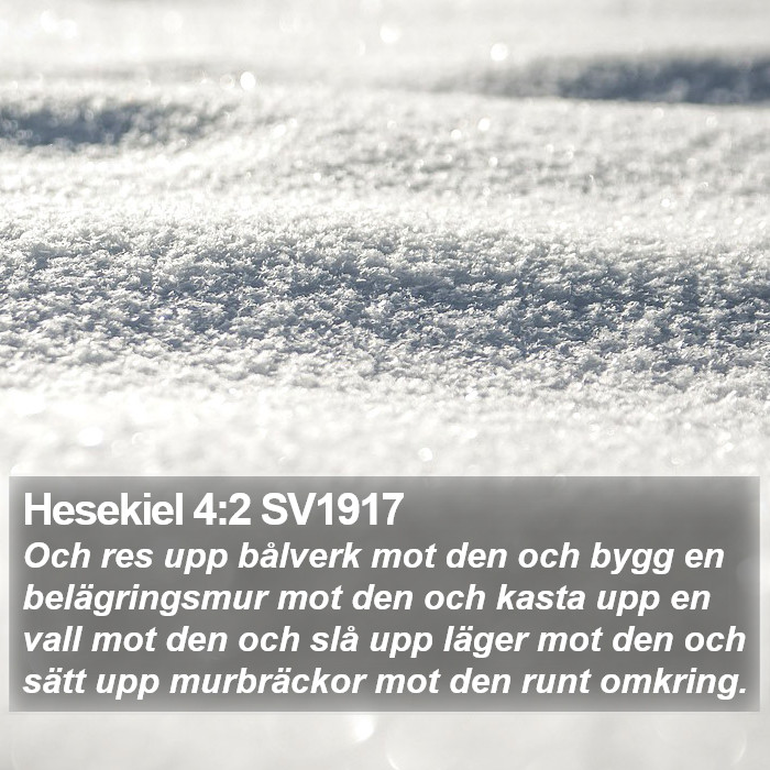 Hesekiel 4:2 SV1917 Bible Study