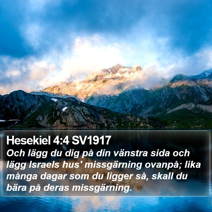 Hesekiel 4:4 SV1917 Bible Study