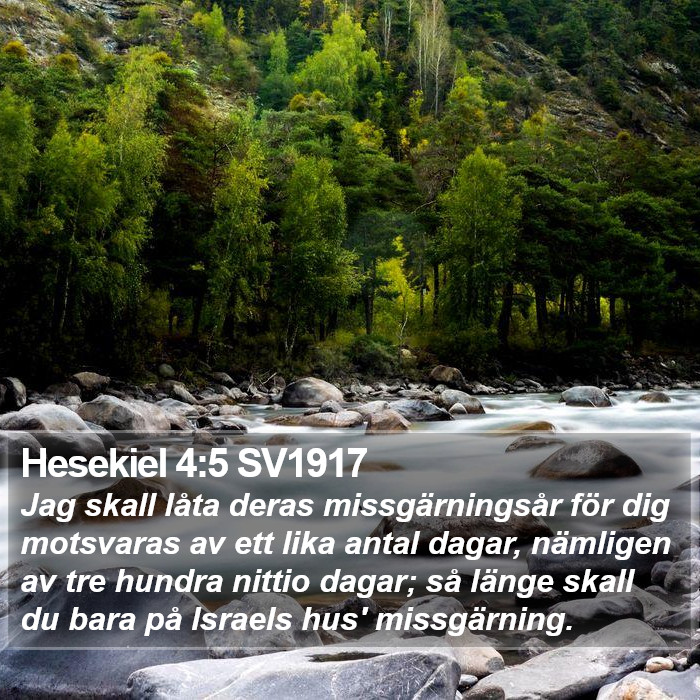 Hesekiel 4:5 SV1917 Bible Study