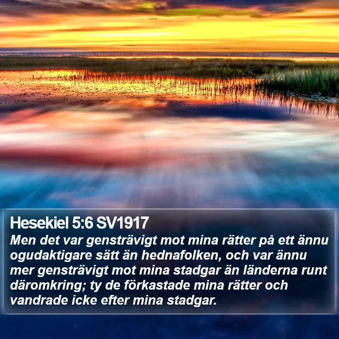 Hesekiel 5:6 SV1917 Bible Study