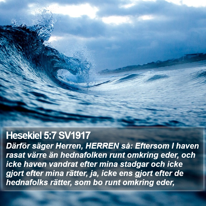 Hesekiel 5:7 SV1917 Bible Study