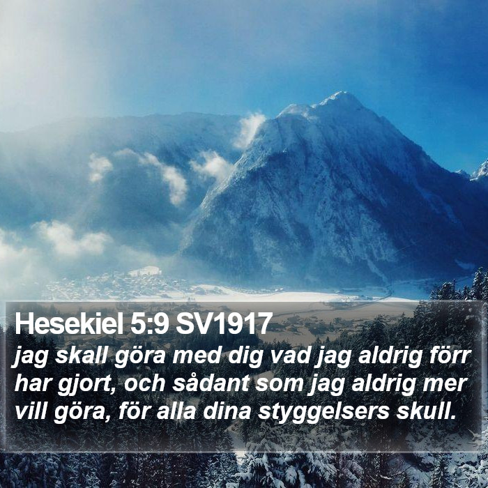 Hesekiel 5:9 SV1917 Bible Study