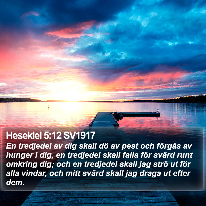 Hesekiel 5:12 SV1917 Bible Study