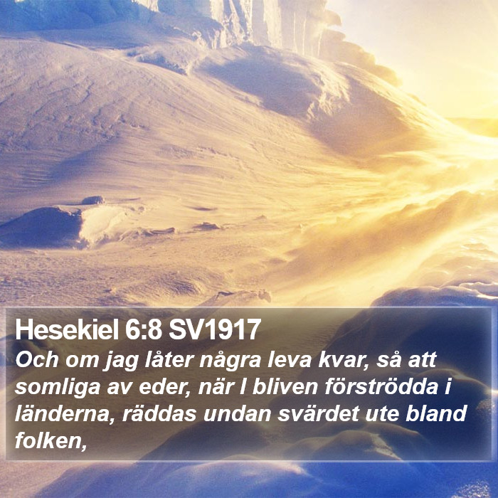 Hesekiel 6:8 SV1917 Bible Study