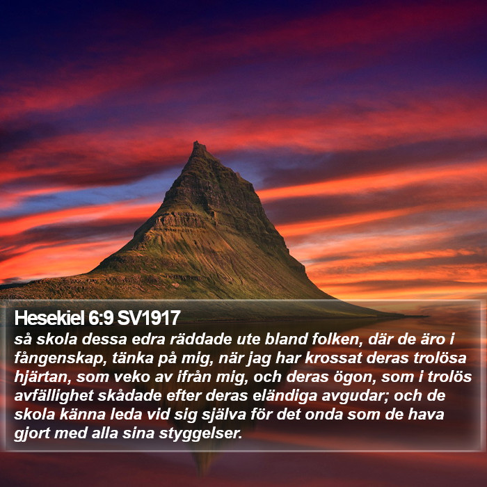 Hesekiel 6:9 SV1917 Bible Study