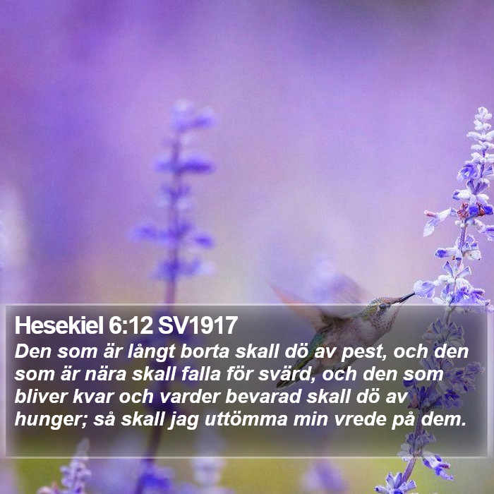 Hesekiel 6:12 SV1917 Bible Study