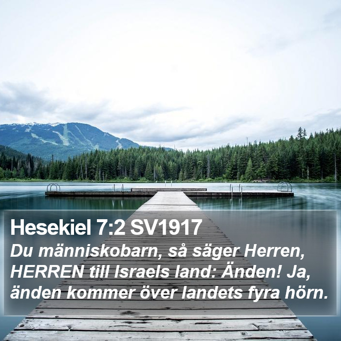 Hesekiel 7:2 SV1917 Bible Study