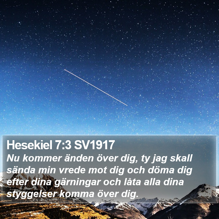 Hesekiel 7:3 SV1917 Bible Study