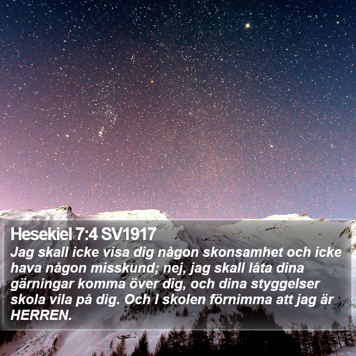 Hesekiel 7:4 SV1917 Bible Study