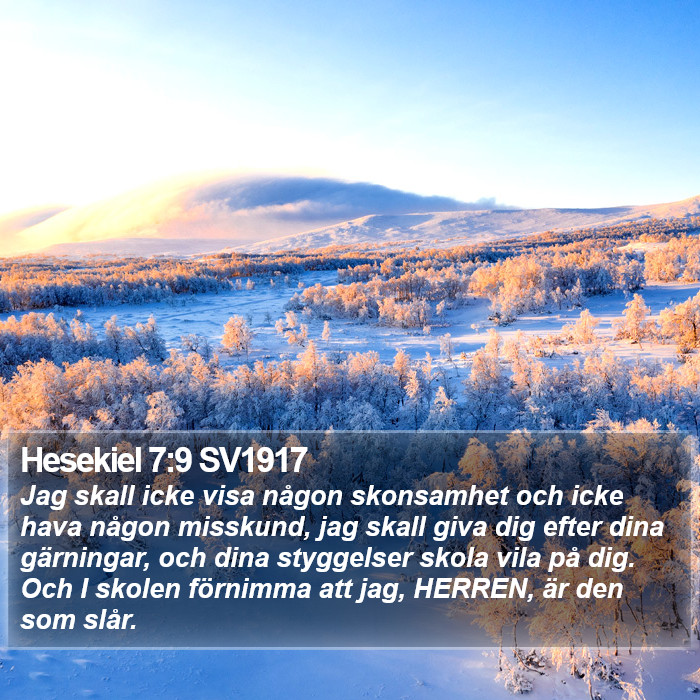 Hesekiel 7:9 SV1917 Bible Study