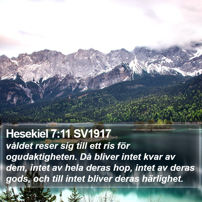 Hesekiel 7:11 SV1917 Bible Study