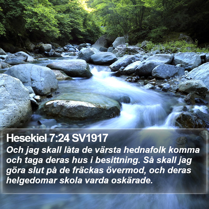 Hesekiel 7:24 SV1917 Bible Study