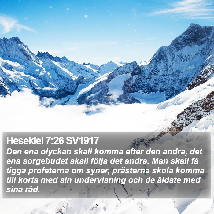 Hesekiel 7:26 SV1917 Bible Study