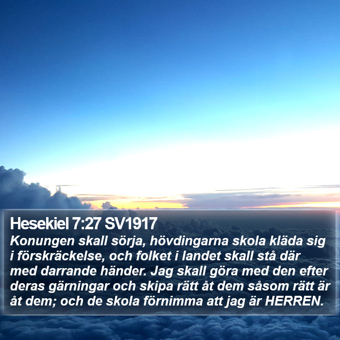 Hesekiel 7:27 SV1917 Bible Study