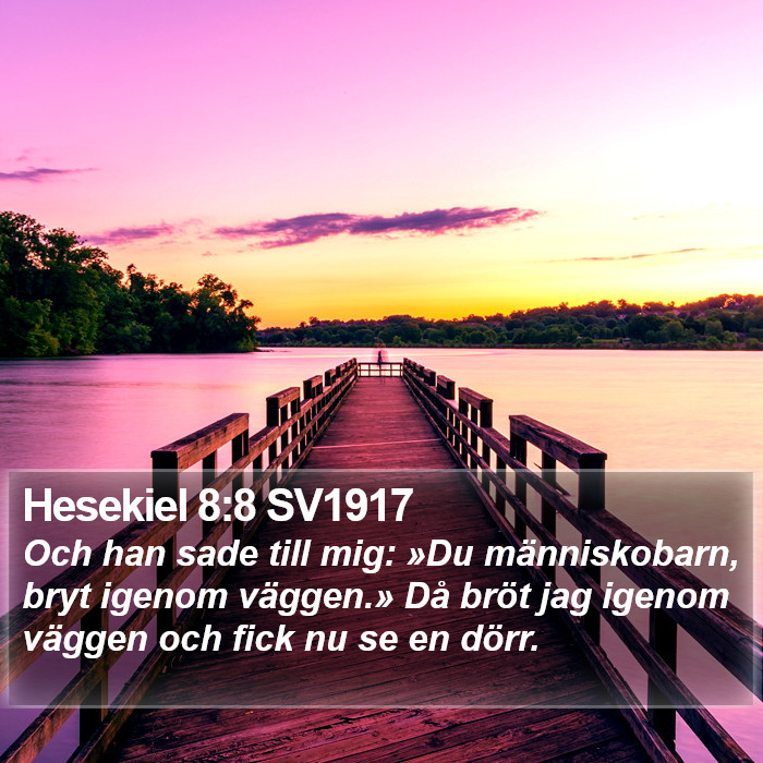 Hesekiel 8:8 SV1917 Bible Study