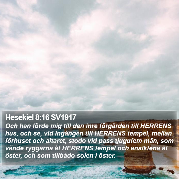 Hesekiel 8:16 SV1917 Bible Study