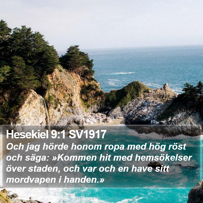 Hesekiel 9:1 SV1917 Bible Study