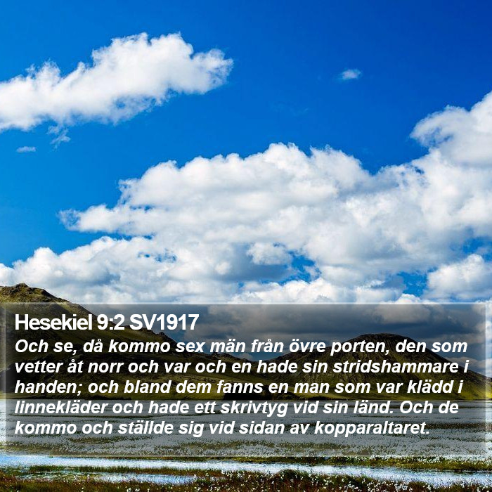 Hesekiel 9:2 SV1917 Bible Study