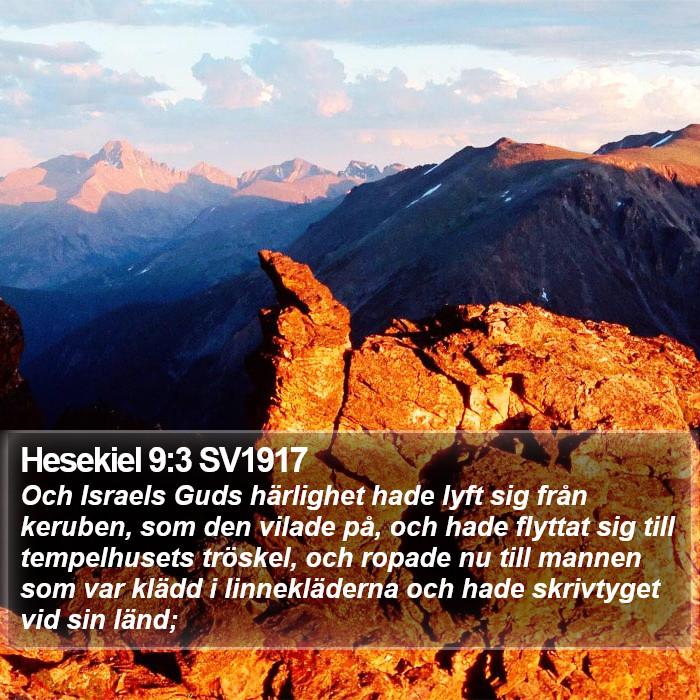 Hesekiel 9:3 SV1917 Bible Study