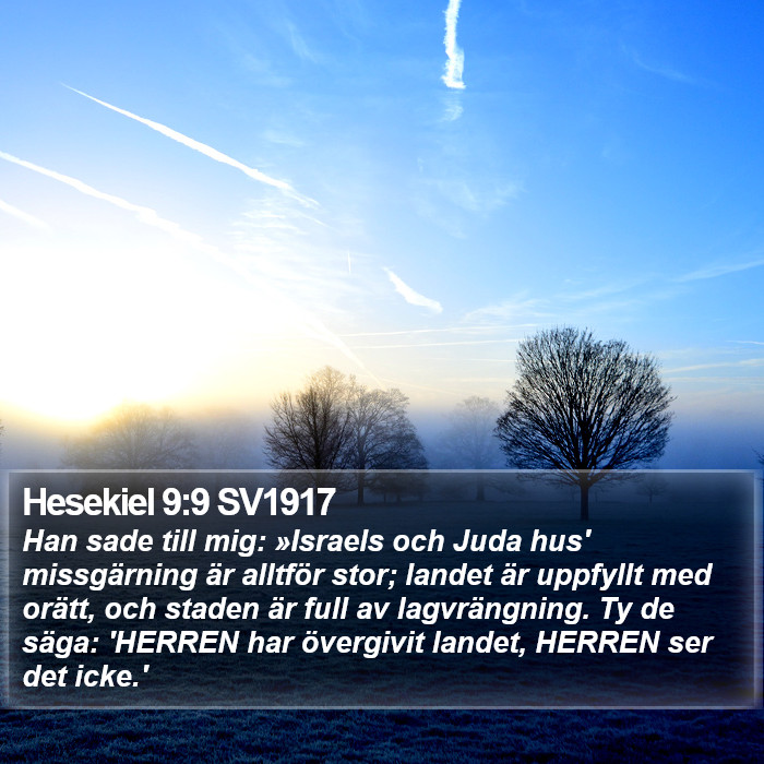 Hesekiel 9:9 SV1917 Bible Study