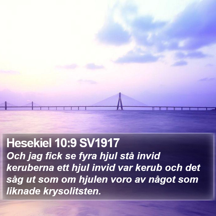 Hesekiel 10:9 SV1917 Bible Study