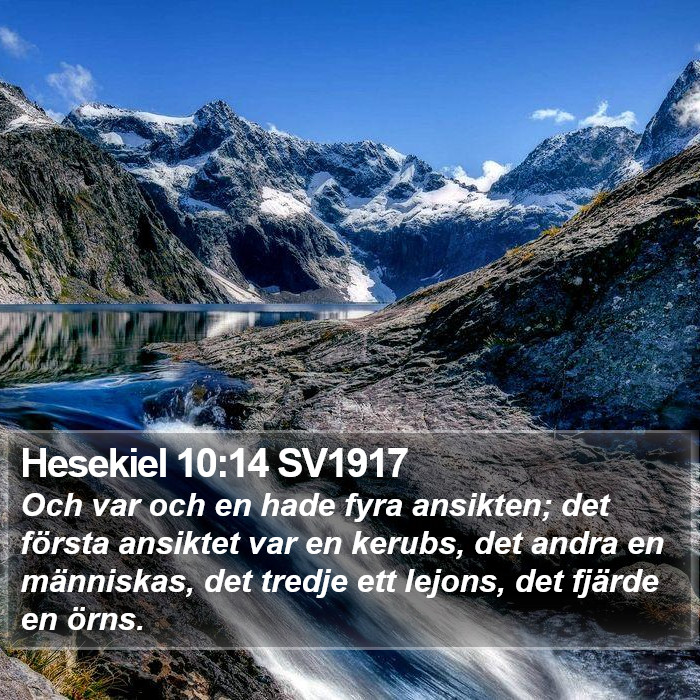 Hesekiel 10:14 SV1917 Bible Study