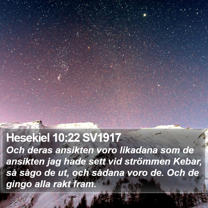 Hesekiel 10:22 SV1917 Bible Study