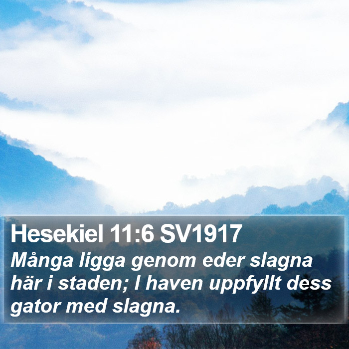 Hesekiel 11:6 SV1917 Bible Study