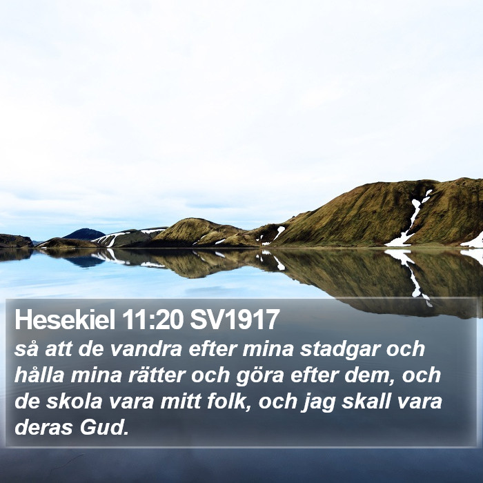 Hesekiel 11:20 SV1917 Bible Study