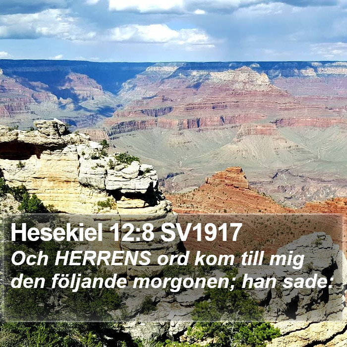 Hesekiel 12:8 SV1917 Bible Study