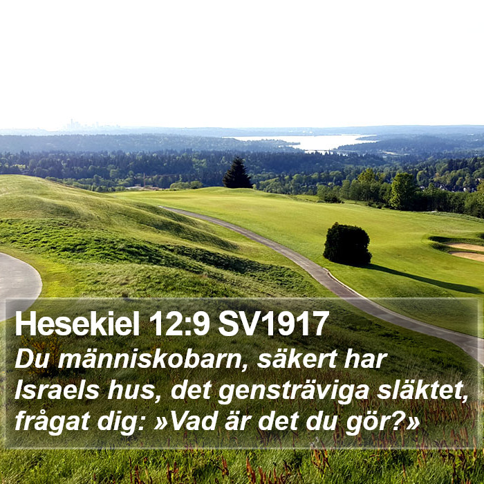 Hesekiel 12:9 SV1917 Bible Study