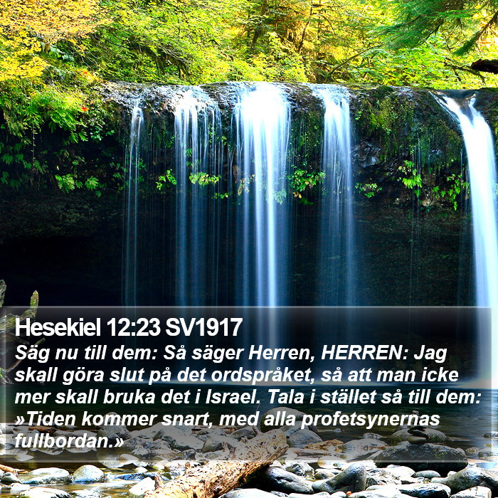 Hesekiel 12:23 SV1917 Bible Study