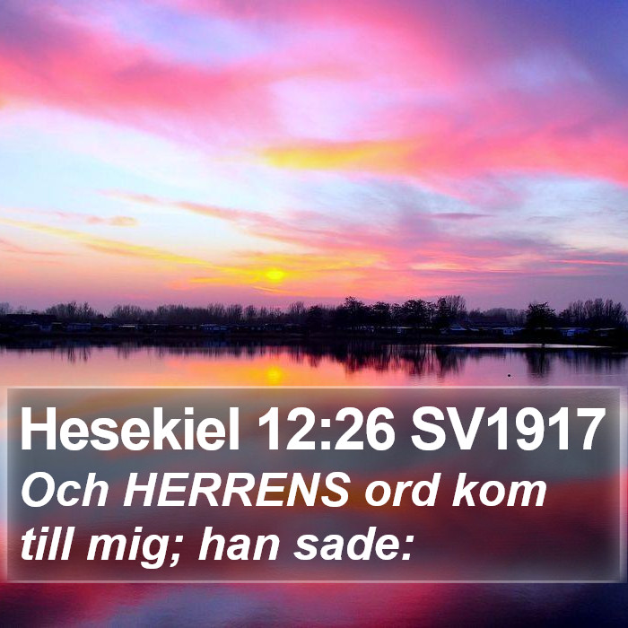 Hesekiel 12:26 SV1917 Bible Study