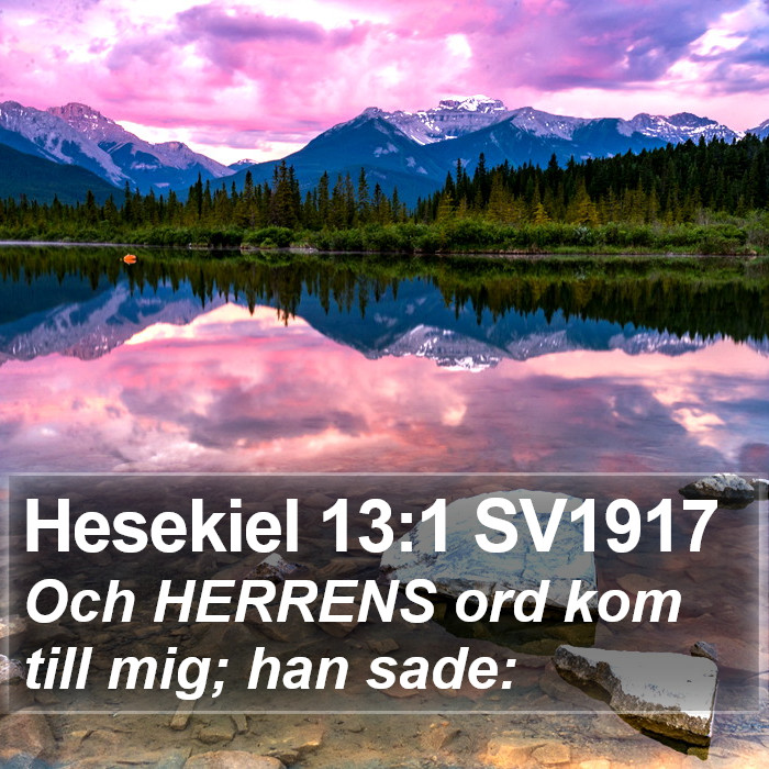 Hesekiel 13:1 SV1917 Bible Study