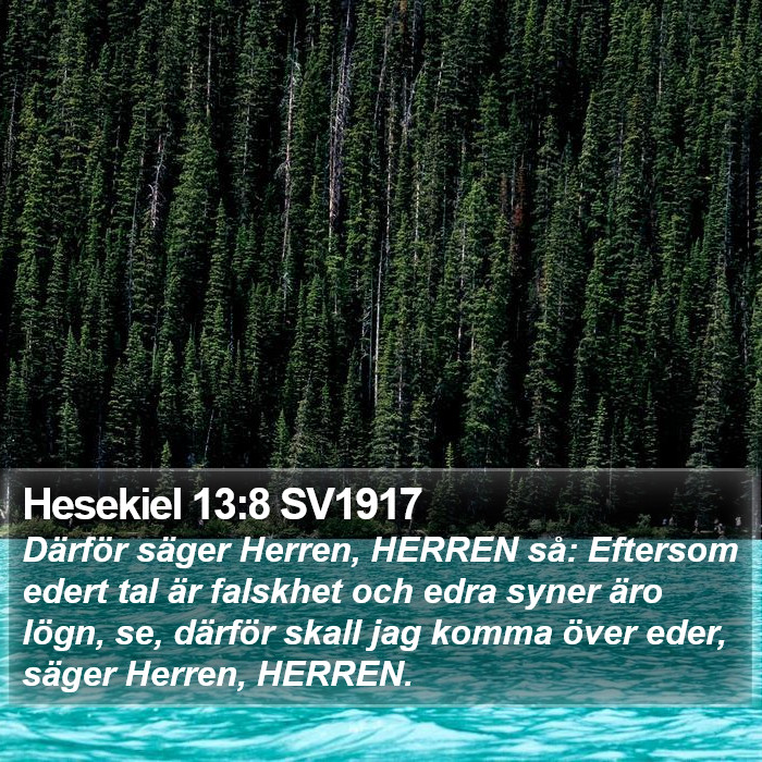 Hesekiel 13:8 SV1917 Bible Study