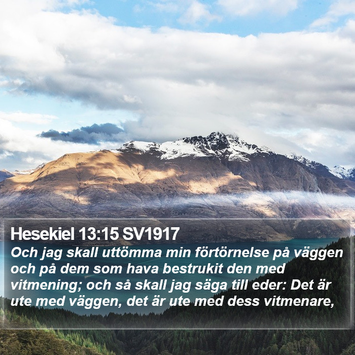 Hesekiel 13:15 SV1917 Bible Study