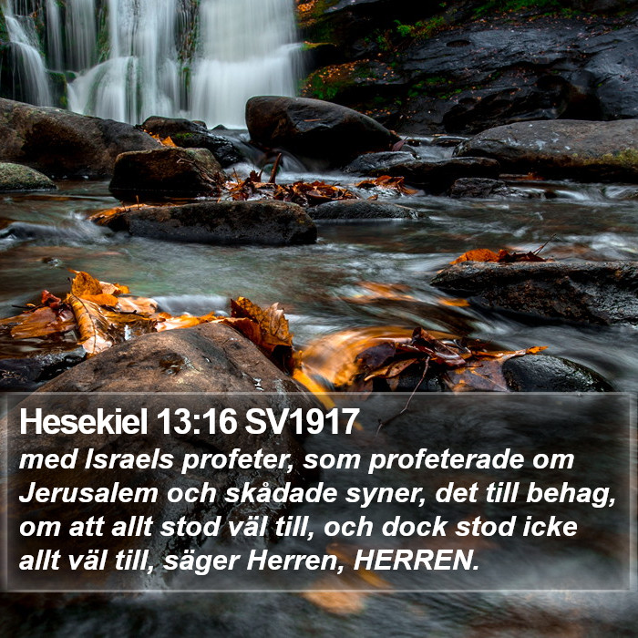 Hesekiel 13:16 SV1917 Bible Study