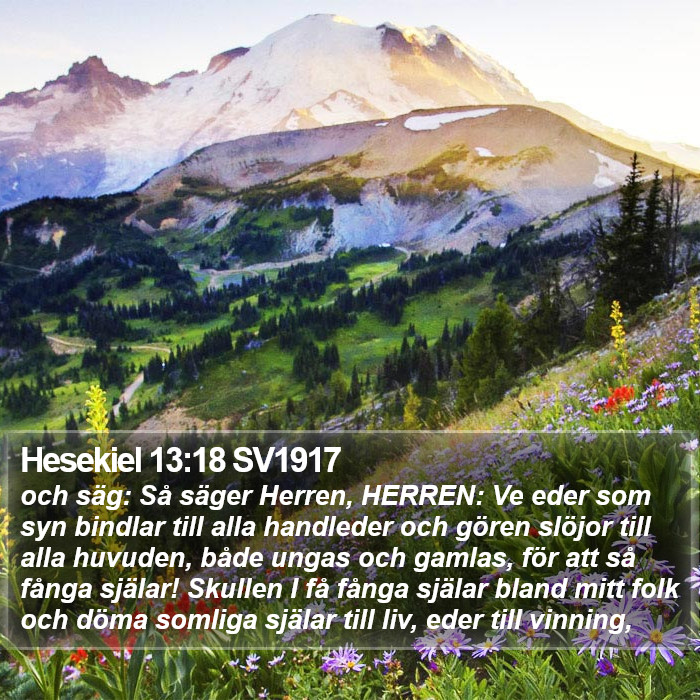 Hesekiel 13:18 SV1917 Bible Study