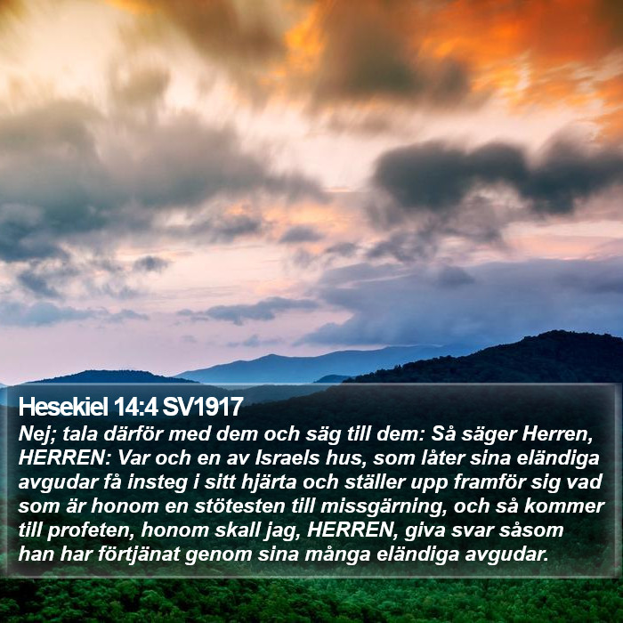 Hesekiel 14:4 SV1917 Bible Study