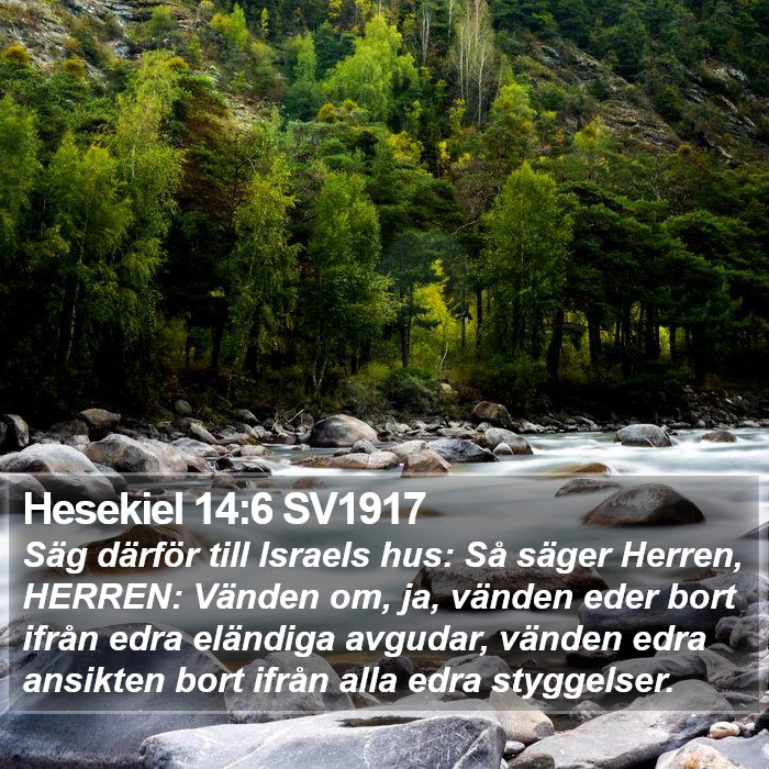 Hesekiel 14:6 SV1917 Bible Study