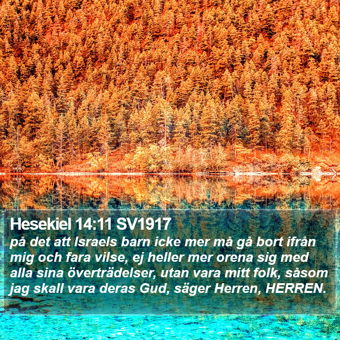 Hesekiel 14:11 SV1917 Bible Study