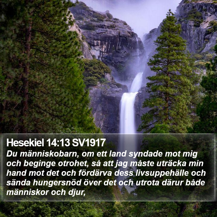 Hesekiel 14:13 SV1917 Bible Study