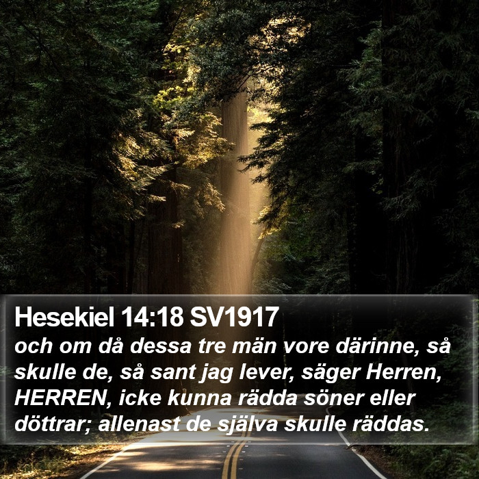 Hesekiel 14:18 SV1917 Bible Study