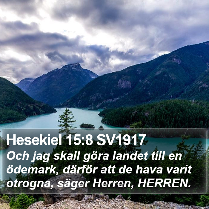 Hesekiel 15:8 SV1917 Bible Study