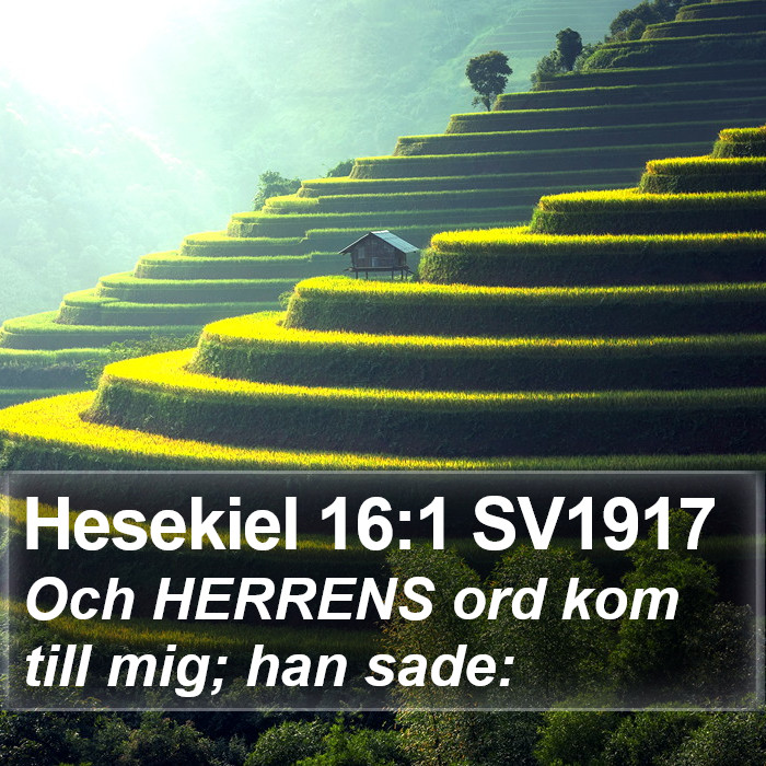 Hesekiel 16:1 SV1917 Bible Study