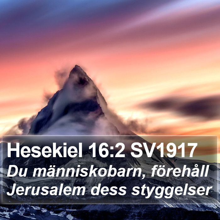 Hesekiel 16:2 SV1917 Bible Study