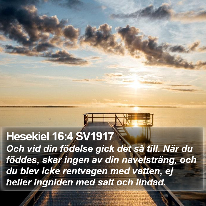 Hesekiel 16:4 SV1917 Bible Study