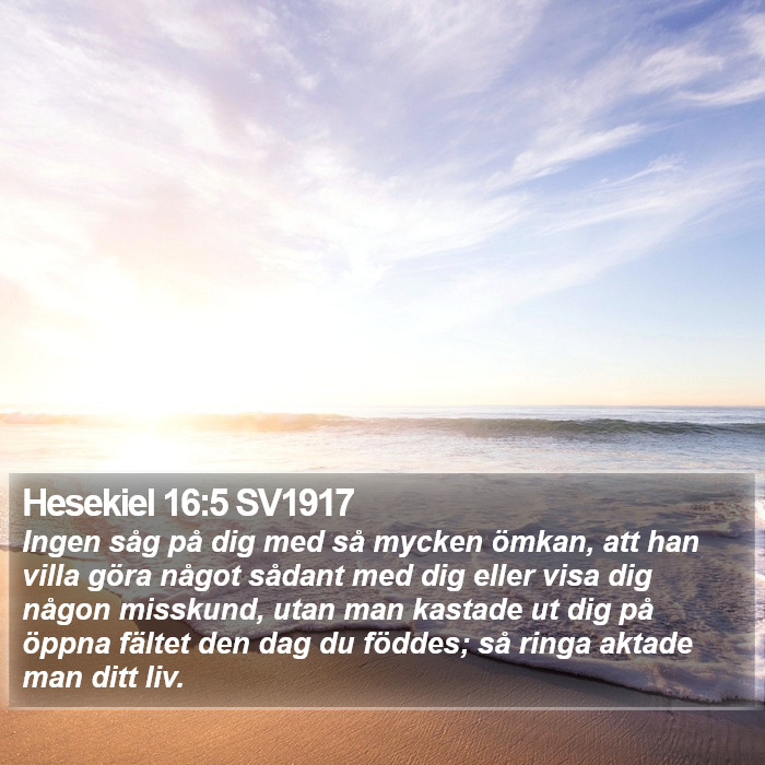 Hesekiel 16:5 SV1917 Bible Study