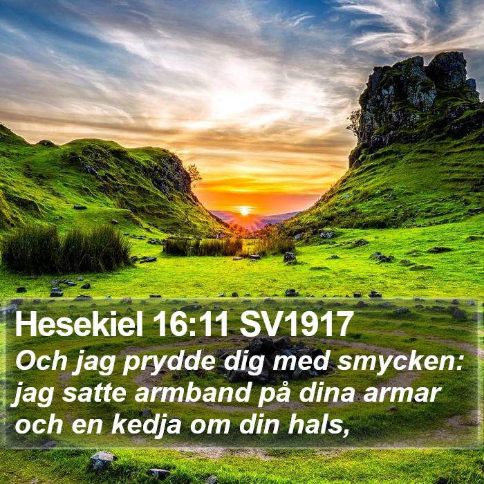 Hesekiel 16:11 SV1917 Bible Study