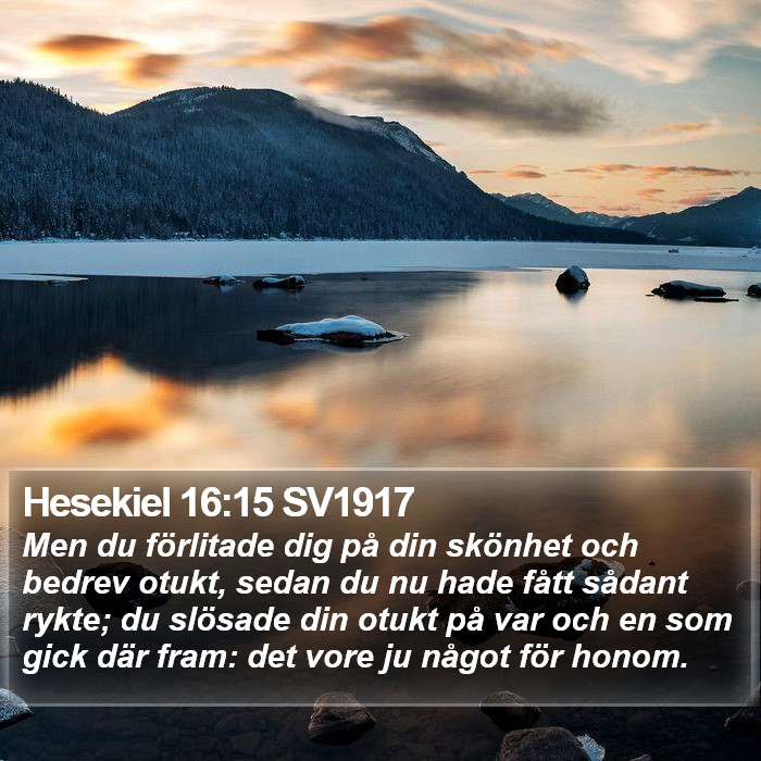 Hesekiel 16:15 SV1917 Bible Study